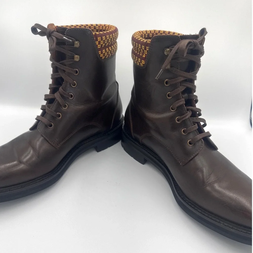 Armando Cabral Collection for Allen Edmonds Mens Brown Leather Boots 41.5 US 8.5